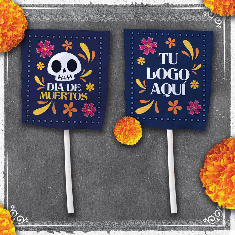 Caja de 1,000 Paletas de Caramelo - Edición Día de Muertos 1