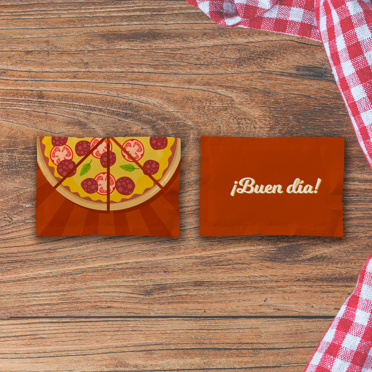 Caja de 1,000 sobres con 2 Pastillas Redondas - Pizza