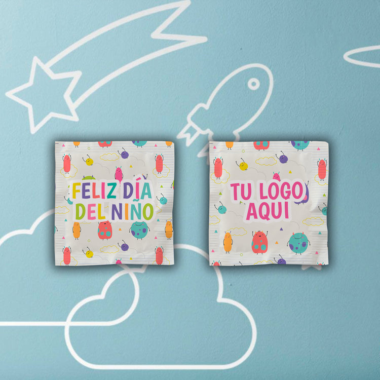 Caja de 1,000 sobres con 1 Pastilla Redonda - Día del Niño 2