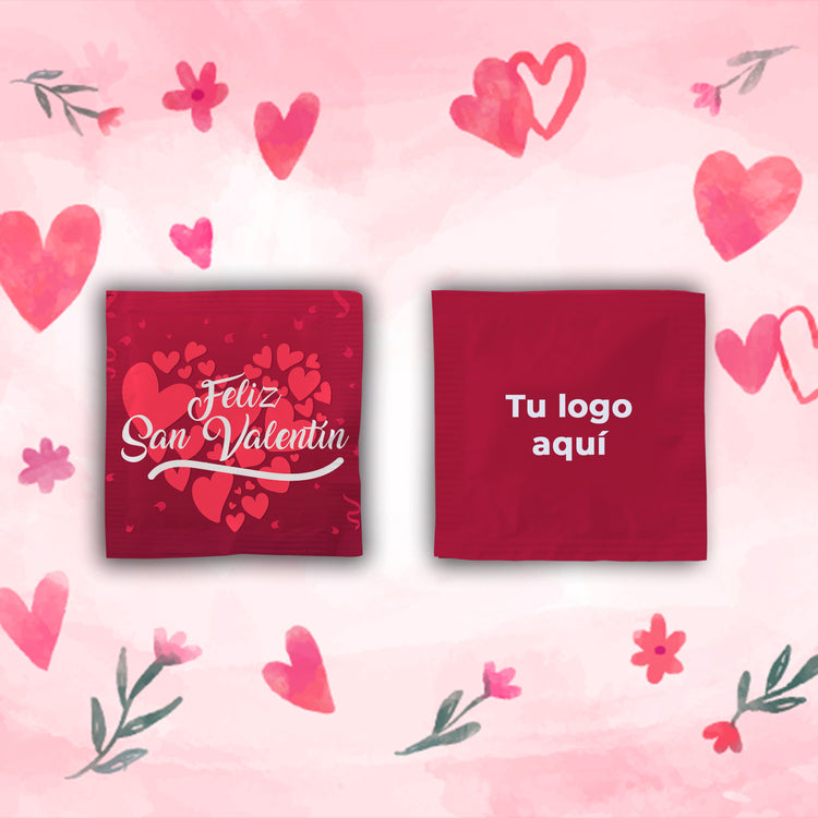 Caja de 1,000 sobres con 1 Pastilla Redonda - San Valentín 2