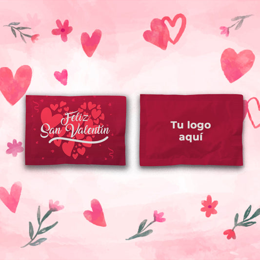 Caja de 1,000 sobres con 2 Pastillas Redondas - San Valentín 2