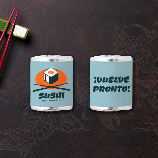 Caja con 1,000 tubos de 5 Pastillas Redondas - Sushi