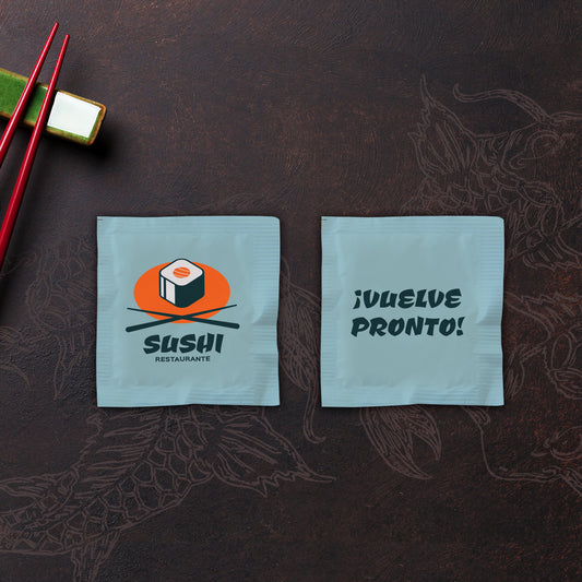 Caja de 1,000 sobres con 1 Pastilla Redonda - Sushi