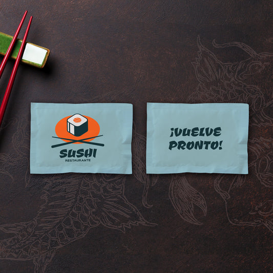 Caja de 1,000 sobres con 2 Pastillas Redondas - Sushi